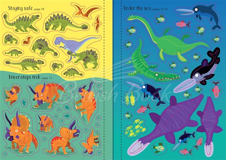 Книга Little First Stickers: Dinosaurs зображення 3